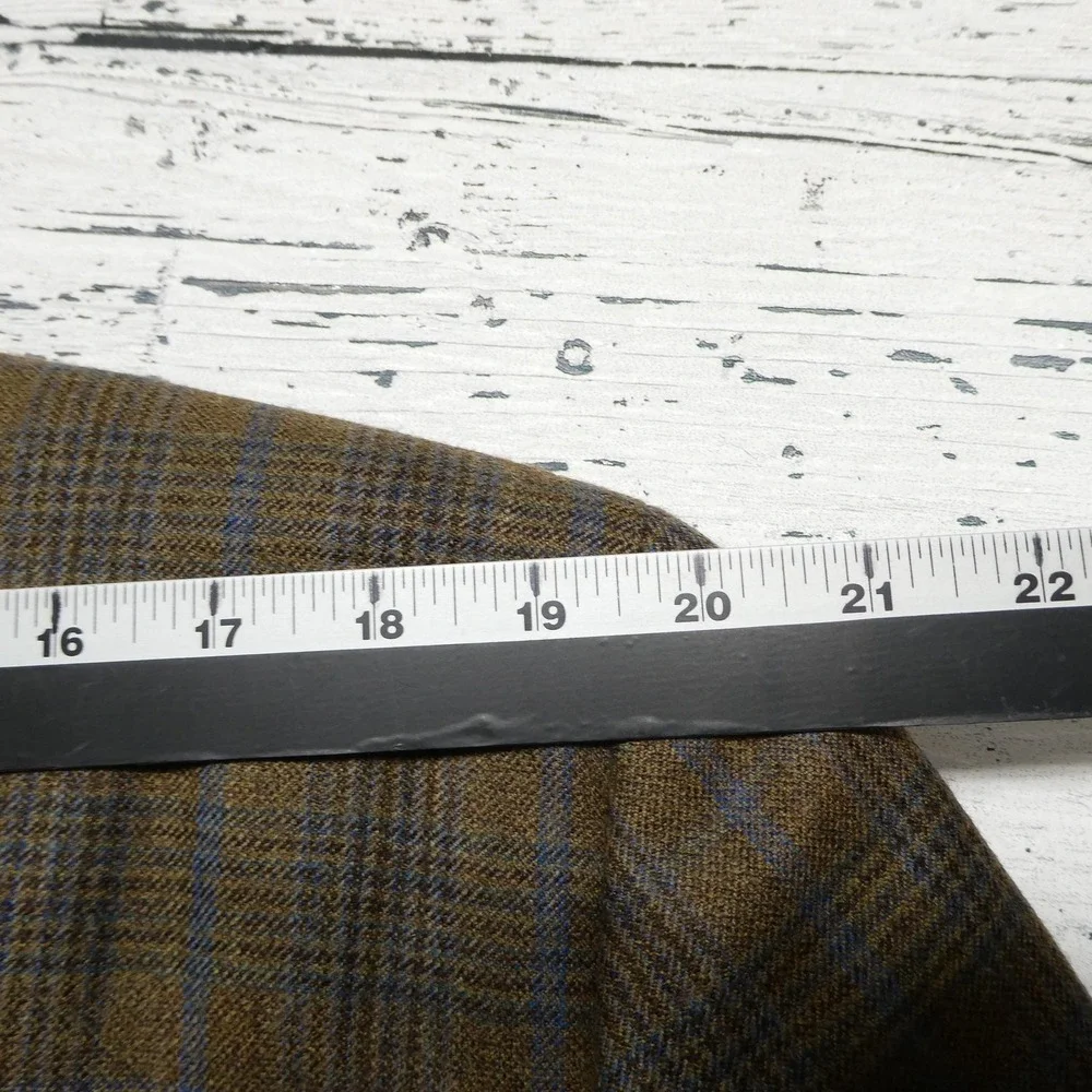 Linea Blazer Mens 46L Long Brown Plaid Wool Tweed Sport Coat Jacket Canada